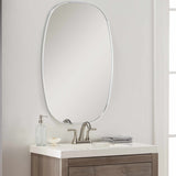 Kopparberg Metallic Silver Gold Frame Round Mirror - Ornate Home