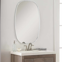 Kopparberg Metallic Silver Gold Frame Round Mirror - Ornate Home