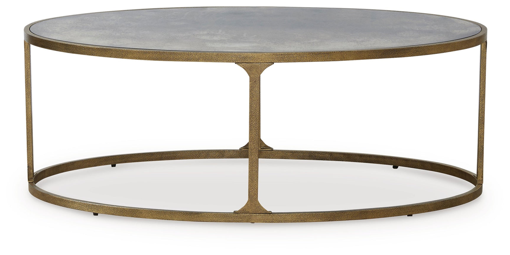 Korajane Antique Gold Oval Cocktail Table (Online Special Price) - Ornate Home