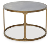 Korajane Antique Gold Oval Cocktail Table (Online Special Price) - Ornate Home