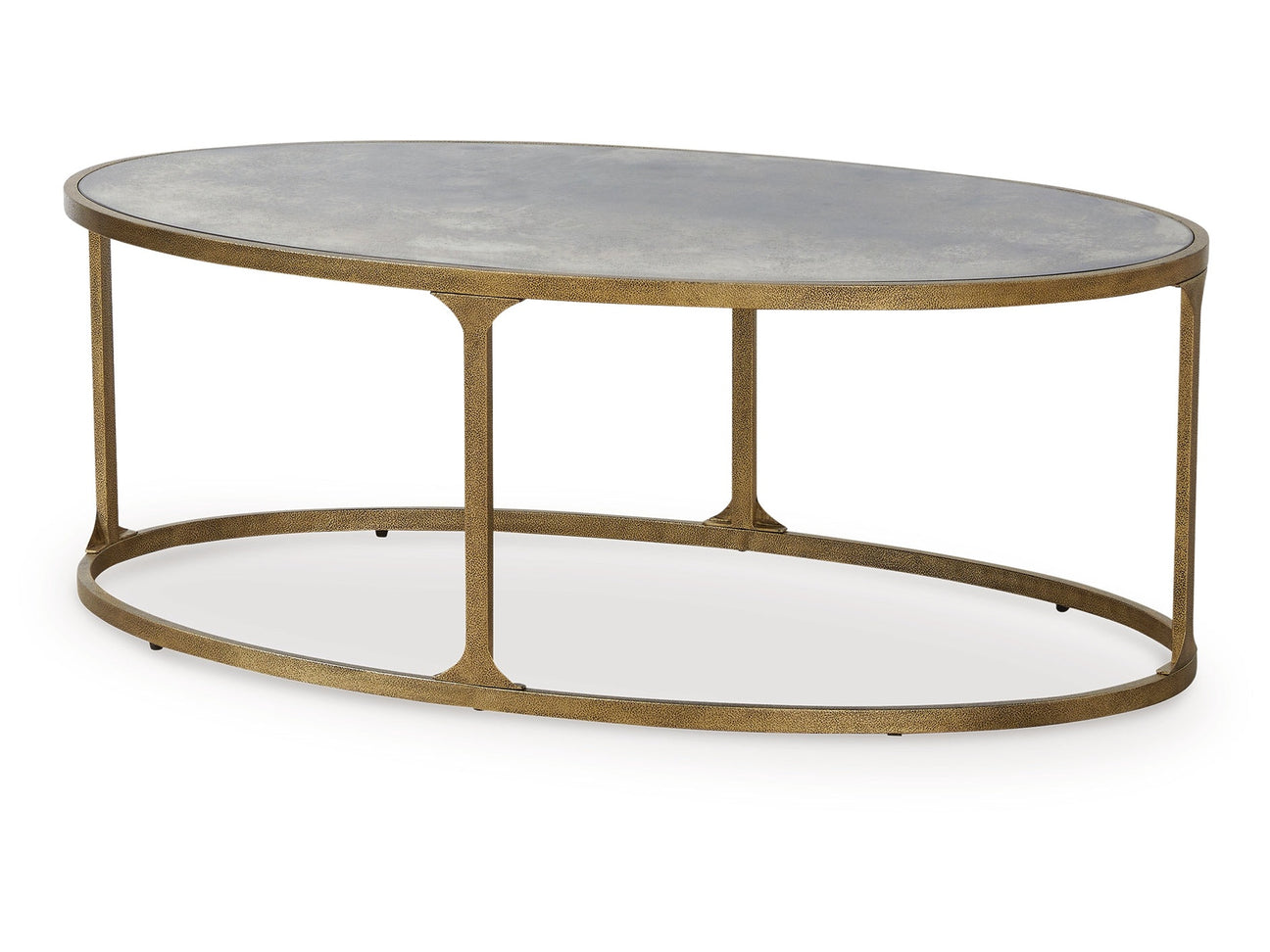 Korajane Antique Gold Oval Cocktail Table - Ornate Home
