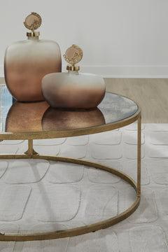 Korajane Antique Gold Oval Cocktail Table - Ornate Home