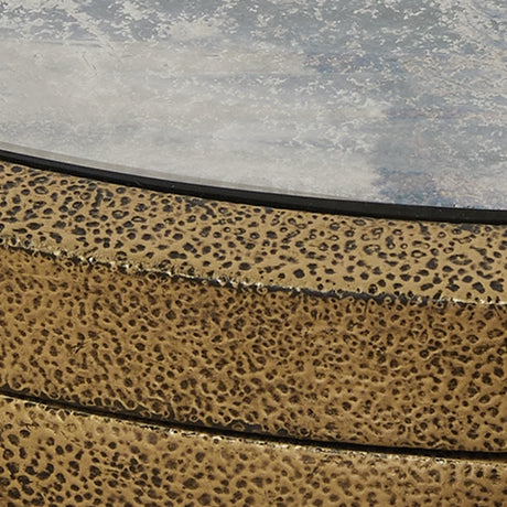 Korajane Antique Gold Oval Cocktail Table - Ornate Home