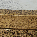 Korajane Antique Gold Round End Table - Ornate Home