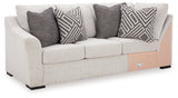 Koralynn Stone 3-Piece RAF Chaise Sectional - Ornate Home