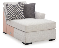 Koralynn Stone 3-Piece RAF Chaise Sectional - Ornate Home