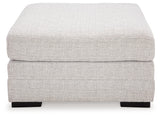 Koralynn Stone 3-Piece Sectional and Oversized Accent Ottoman (Online Special Price) - Ornate Home