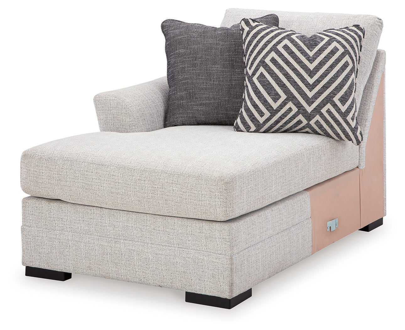 Koralynn Stone 3-Piece Sectional and Oversized Accent Ottoman (Online Special Price) - Ornate Home
