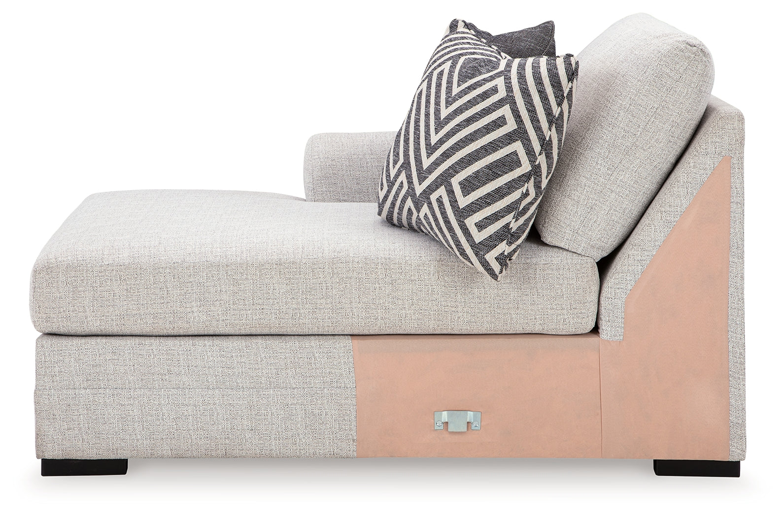 Koralynn Stone 3-Piece Sectional and Oversized Accent Ottoman (Online Special Price) - Ornate Home