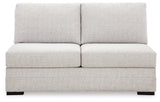 Koralynn Stone 3-Piece Sectional and Oversized Accent Ottoman (Online Special Price) - Ornate Home