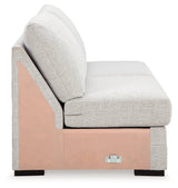 Koralynn Stone 3-Piece Sectional and Oversized Accent Ottoman (Online Special Price) - Ornate Home