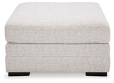 Koralynn Stone 3-Piece Sectional and Oversized Accent Ottoman - Ornate Home