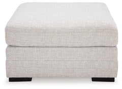 Koralynn Stone 3-Piece Sectional and Oversized Accent Ottoman - Ornate Home