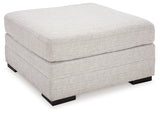 Koralynn Stone 3-Piece Sectional and Oversized Accent Ottoman - Ornate Home