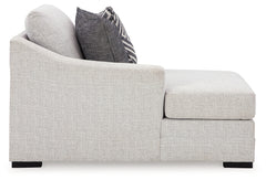 Koralynn Stone 3-Piece Sectional and Oversized Accent Ottoman - Ornate Home