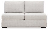 Koralynn Stone 3-Piece Sectional and Oversized Accent Ottoman - Ornate Home