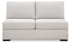 Koralynn Stone 3-Piece Sectional and Oversized Accent Ottoman - Ornate Home