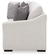 Koralynn Stone 3-Piece Sectional and Oversized Accent Ottoman - Ornate Home