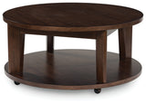 Korestone 2 Brown Coffee Table - Ornate Home