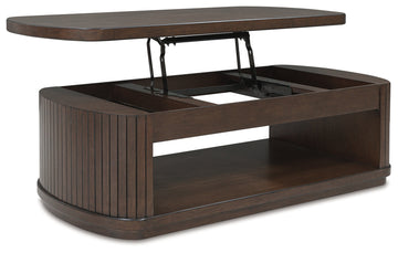 Korestone Brown Lift-Top Coffee Table - Ornate Home