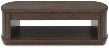 Korestone Brown Lift-Top Coffee Table - Ornate Home