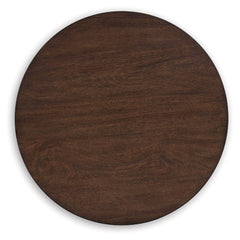 Korestone Brown Round End Table - Ornate Home