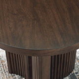 Korestone Brown Round End Table - Ornate Home