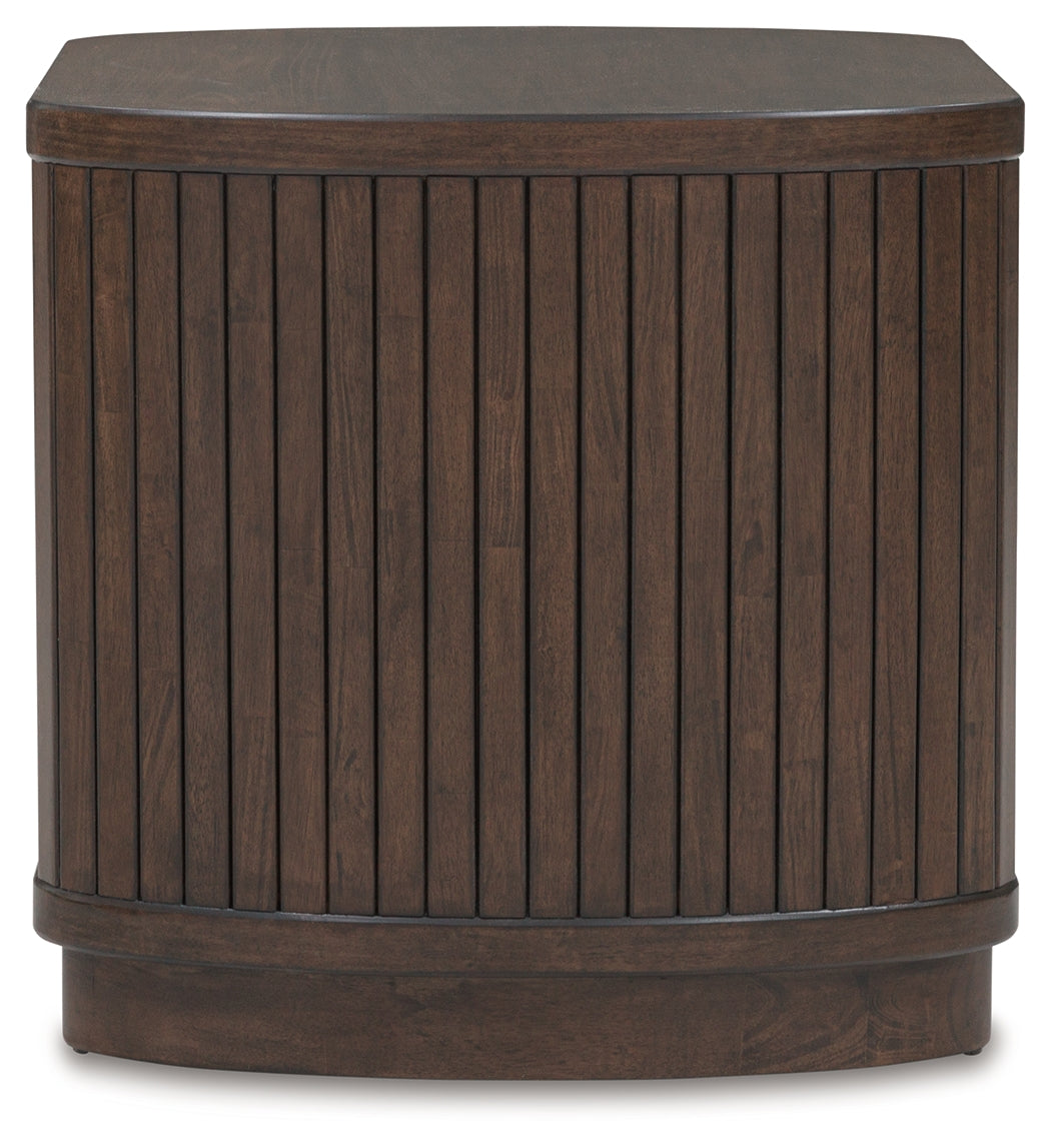 Korestone Brown Square End Table (Online Special Price) - Ornate Home