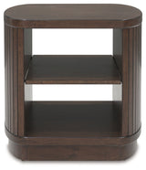 Korestone Brown Square End Table - Ornate Home