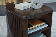 Korestone Brown Square End Table - Ornate Home