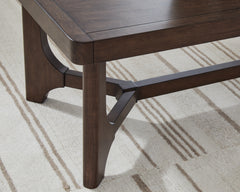 Korestone Dark Brown Rectangular Cocktail Table - Ornate Home