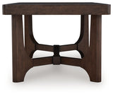 Korestone Dark Brown Rectangular Cocktail Table - Ornate Home