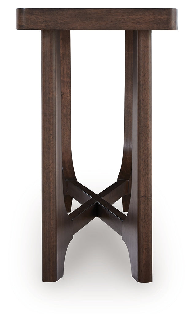 Korestone Dark Brown Sofa Table - Ornate Home