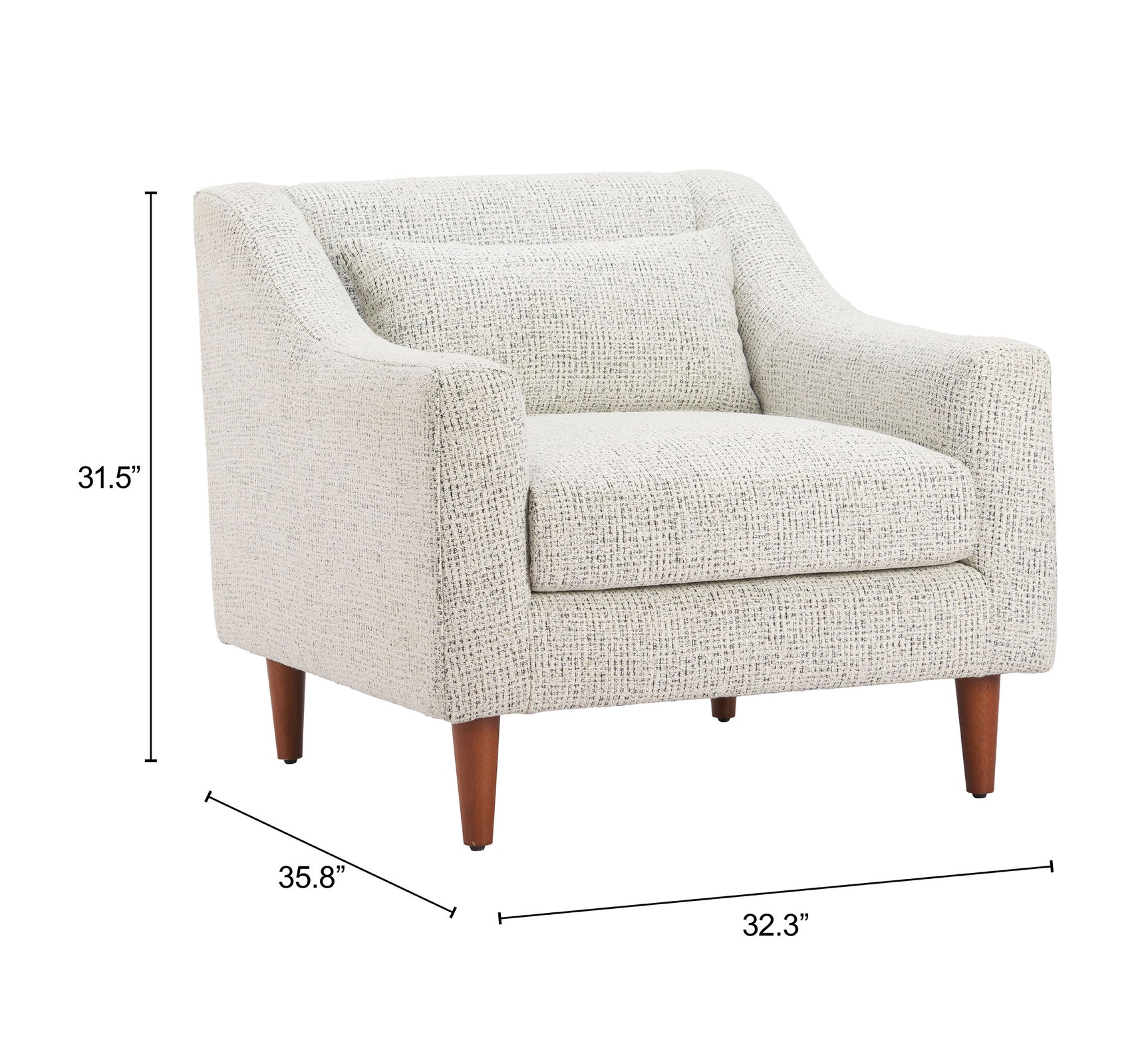 Koseli Pewter Gray Armchair