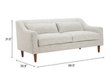 Koseli Pewter Gray Loveseat