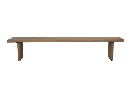 Koshi Sandblasted Amber Oak Bench - Ornate Home