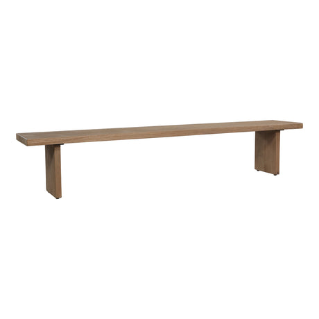 Koshi Sandblasted Amber Oak Bench - Ornate Home