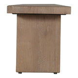 Koshi Sandblasted Amber Oak Bench - Ornate Home