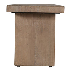 Koshi Sandblasted Amber Oak Bench - Ornate Home