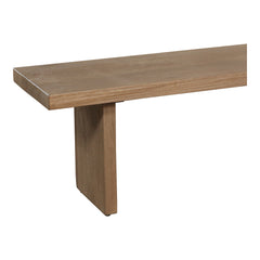 Koshi Sandblasted Amber Oak Bench - Ornate Home