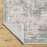 Kosta Beige & Blue Medallion Area Rug - Clearance - Ornate Home