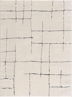 Koume Beige Maze Area Rug - Ornate Home
