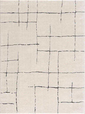 Koume Beige Maze Area Rug - Ornate Home