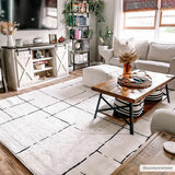 Koume Beige Maze Area Rug - Ornate Home