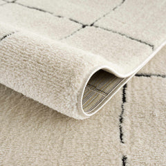 Koume Beige Maze Area Rug - Ornate Home
