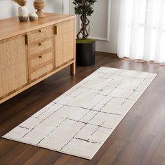Koume Beige Maze Area Rug - Ornate Home