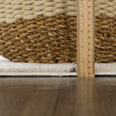 Koume Beige Maze Area Rug - Ornate Home