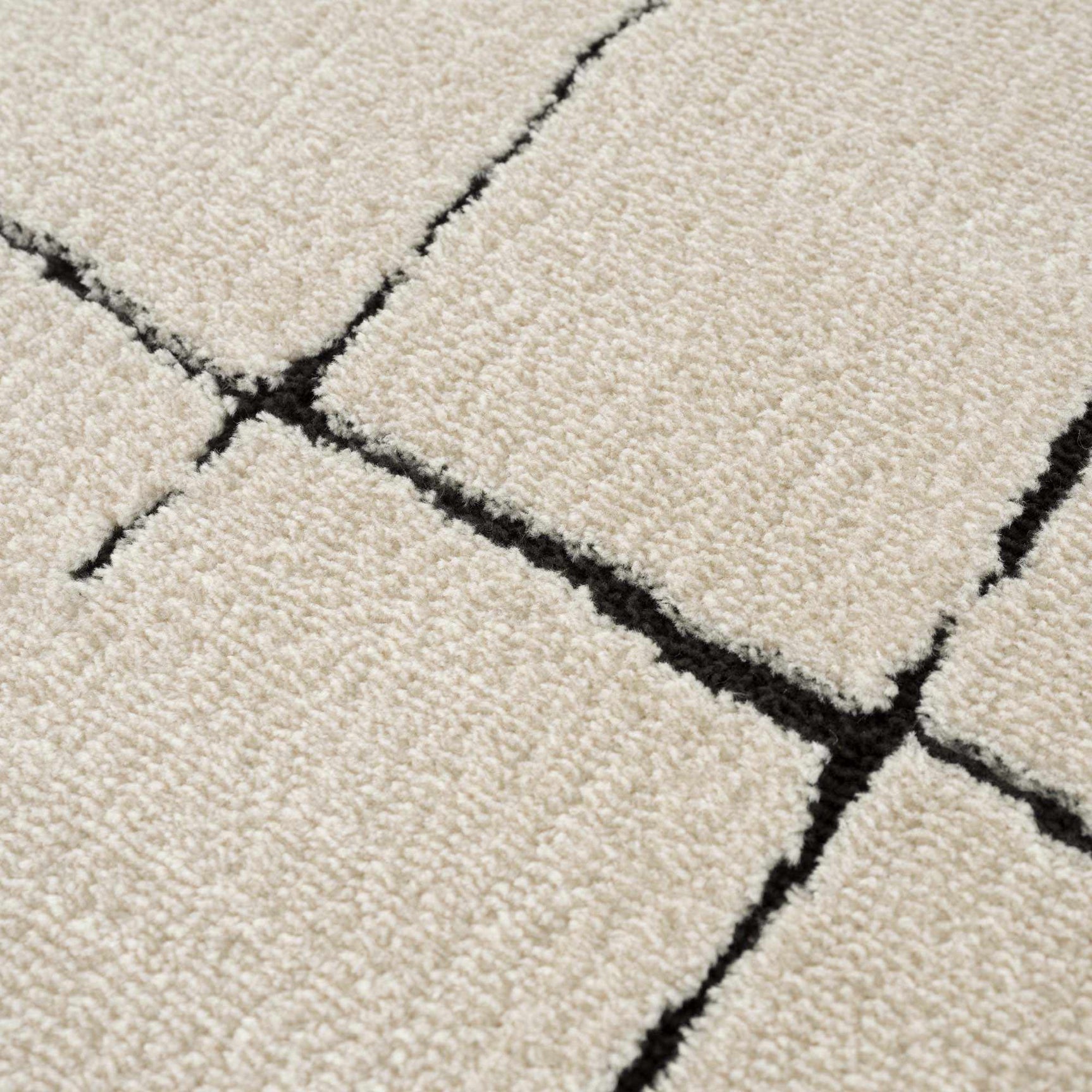 Koume Beige Maze Area Rug - Ornate Home