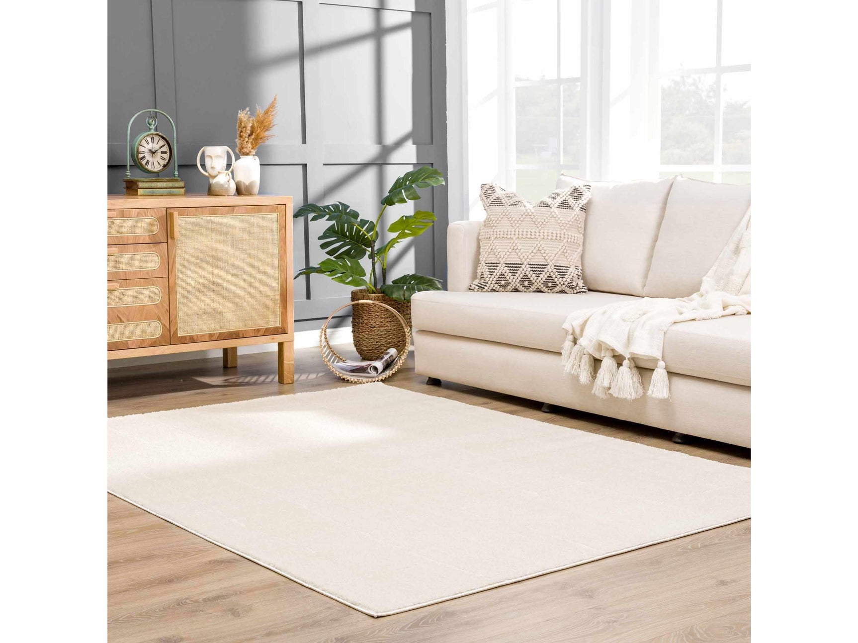 Koume Ivory Area Rug - Ornate Home