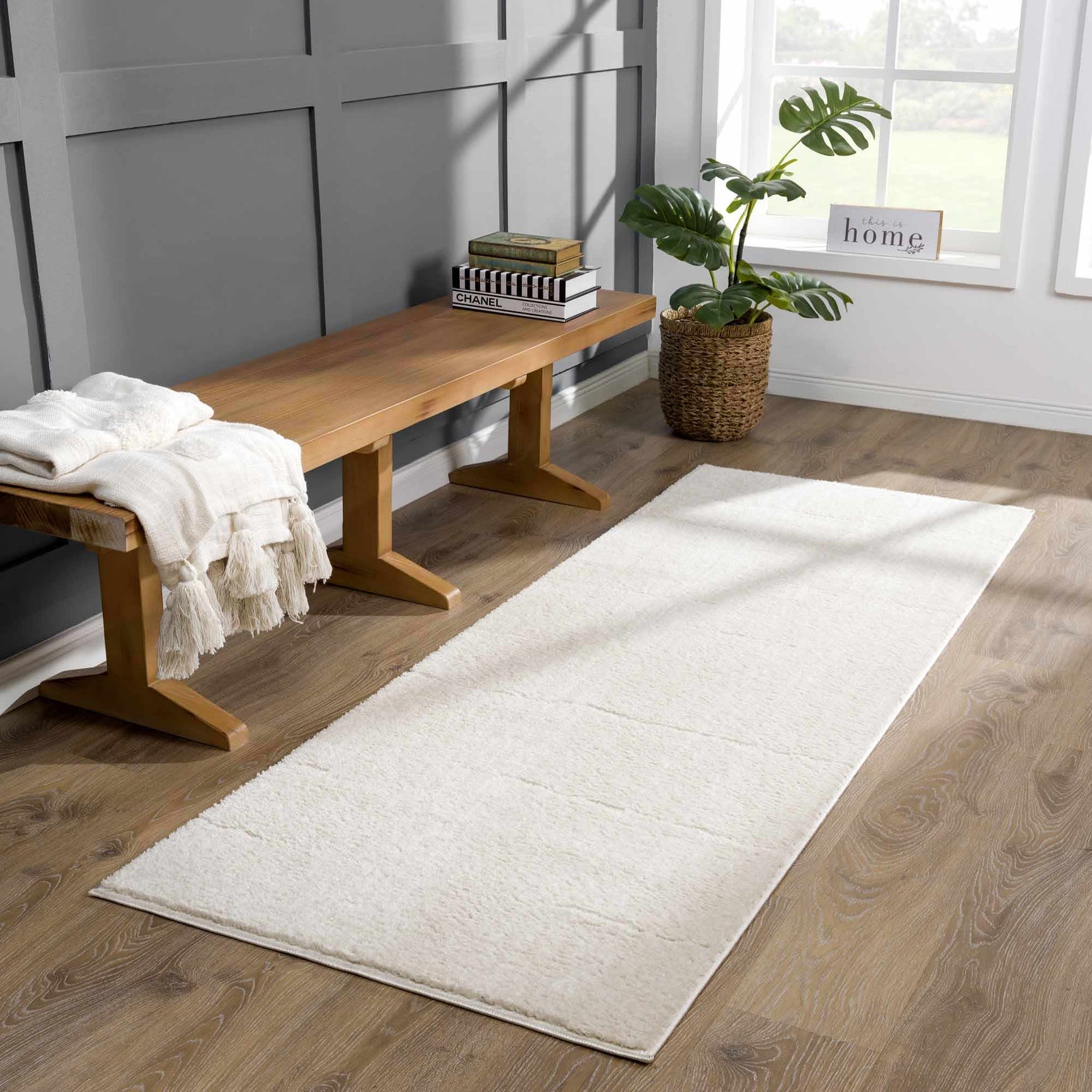 Koume Ivory Area Rug - Ornate Home